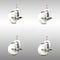 Service Caster 3 Inch 316SS Nylon Wheel Swivel 3/8 Inch Threaded Stem Caster Set Brake SCC SCC-SS316TS20S314-NYS-TLB-381615-4 - alternate 2